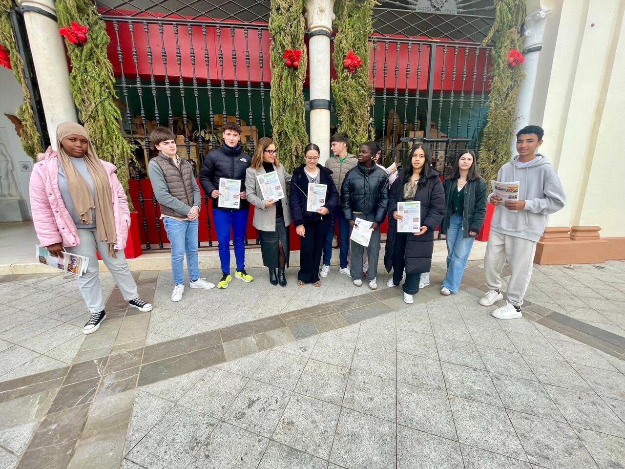 Alumnos del IES Francisco Garfias en Moguer. | IES Francisco Garfias.