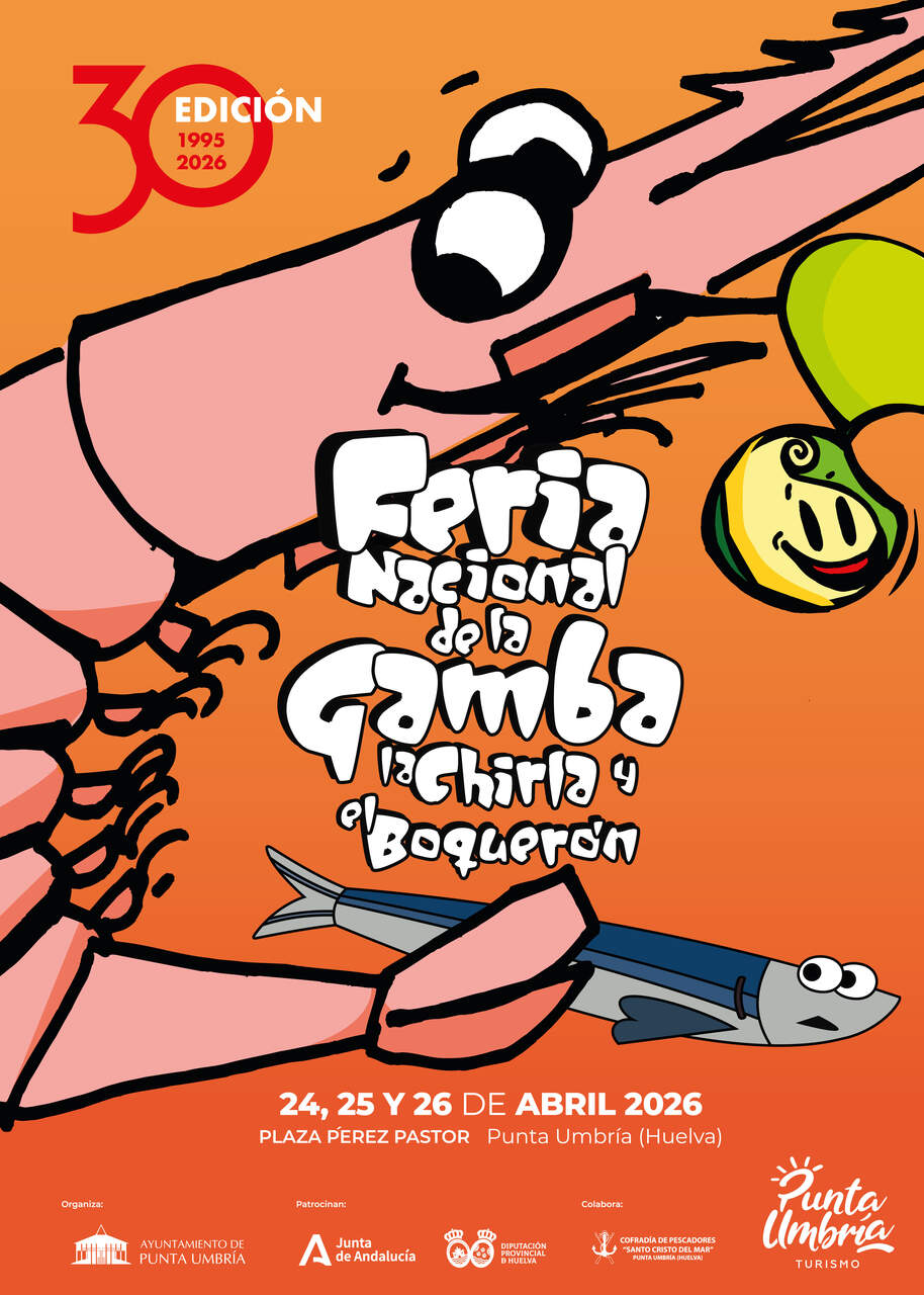 La Feria de la Gamba de Punta cumple 30 años con un completo programa para celebrarlo. | Ayto. Punta Umbría.
