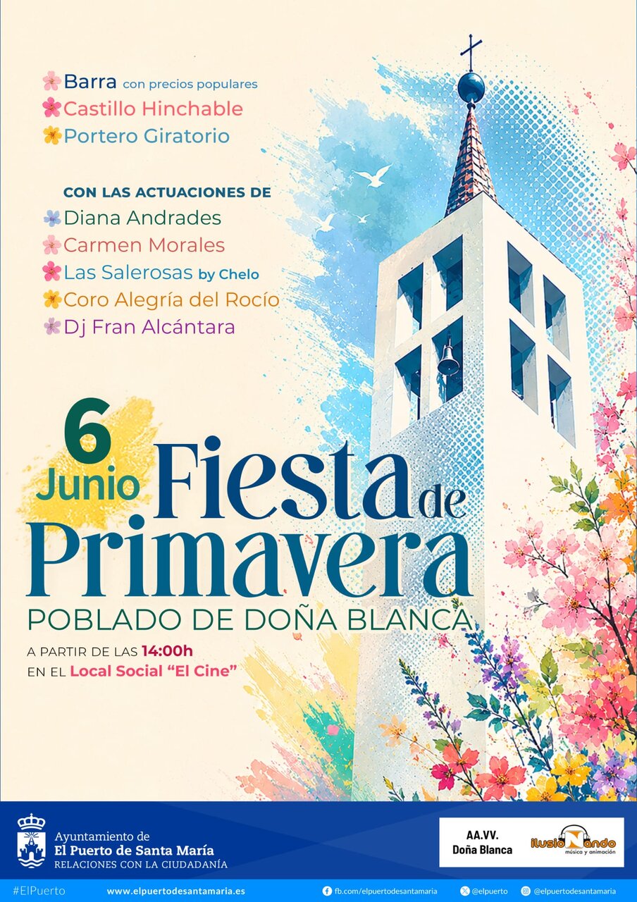 Cartel Fiesta de Primavera Poblado de Doña Blanca. | VIVA