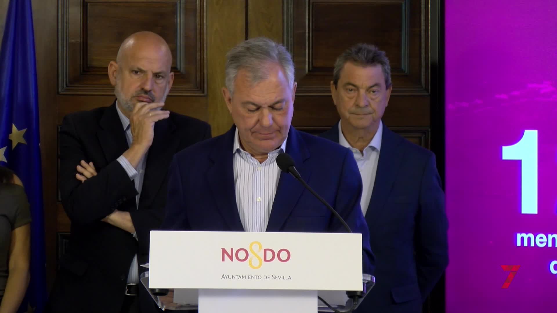 El alcalde, Jos&eacute; Luis Sanz, hace balance de la Feria de Sevilla 2026